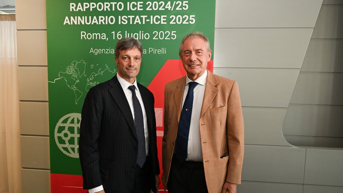 Italian Trade Agency (@itatradeagency) on Twitter photo 🇮🇹 Il #MadeinItaly nel mondo e le sfide che ci attendono ➡ Presentato a Roma il Rapporto ICE 2024/2025 alla presenza dei Ministri <a href="/Antonio_Tajani/">Antonio Tajani</a> e <a href="/adolfo_urso/">Adolfo Urso</a> .
📈 Nonostante anni d’incertezze dovuti al Covid, alle guerre, ai dazi USA l’export tiene. Dal 2019, quando 🇮🇹 Il #MadeinItaly nel mondo e le sfide che ci attendono ➡ Presentato a Roma il Rapporto ICE 2024/2025 alla presenza dei Ministri <a href="/Antonio_Tajani/">Antonio Tajani</a> e <a href="/adolfo_urso/">Adolfo Urso</a> .
📈 Nonostante anni d’incertezze dovuti al Covid, alle guerre, ai dazi USA l’export tiene. Dal 2019, quando