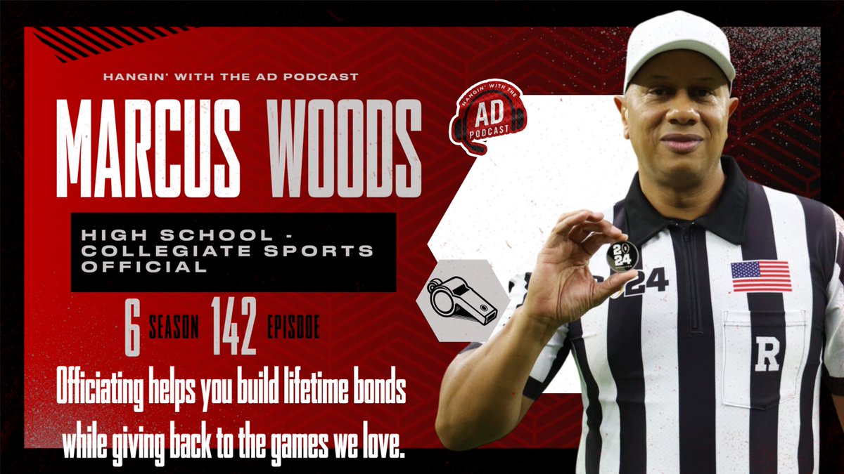 🚨 New Episode! We’re joined by veteran official Marcus Woods—a pro on the court, the field, and in leadership. <a href="/NIAAA9100/">NIAAA</a> 

✅ What makes a great coach (from the ref’s POV)
✅ How to better support officials

Listen: hanginwiththead.com/891289/episode… or Watch: youtu.be/Grvi3P_jlgQ
