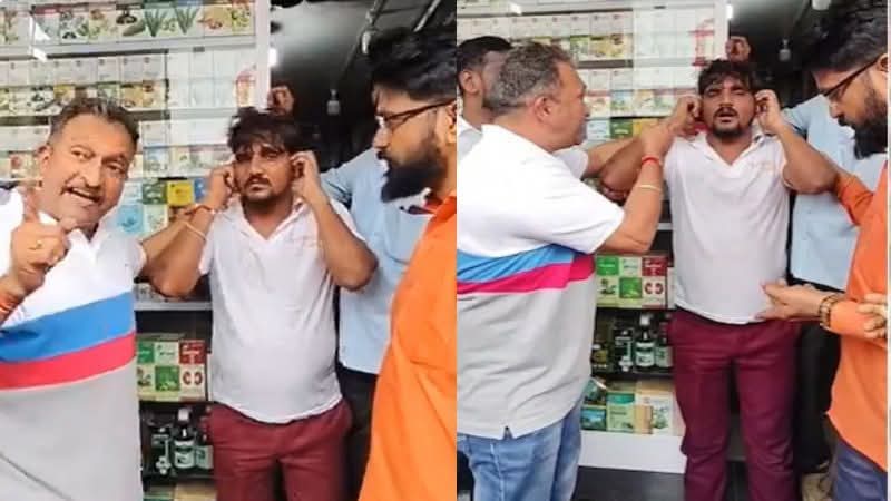 ocjain4's tweet image. आज वीर्य मराठी मनसे के गुंडों के हत्थे ये राजस्थानी चढ़ गया। ये कमजोर लोगों की हरकते है। दस लोग ग्रुप बनाकर पहुंच जाओ किसी एक दो को पकड़ लो जो दूसरे स्टेट के है। फिर उन्हें मारो पीटो कान पकड़वाओ। लो हो गया जय Maharastra....नीच स्वभाव के लोगो का एग्जाम होता तो पहले नंबर पर ये मनसे…