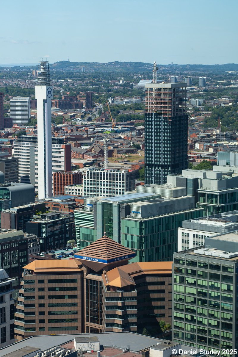 #Birmingham UK, 4 view of the #city from the top of 155m One Eastside 😃 
#BirminghamWeAre #MuddleEarth 
#Architecture 
#Construction 
#Photography