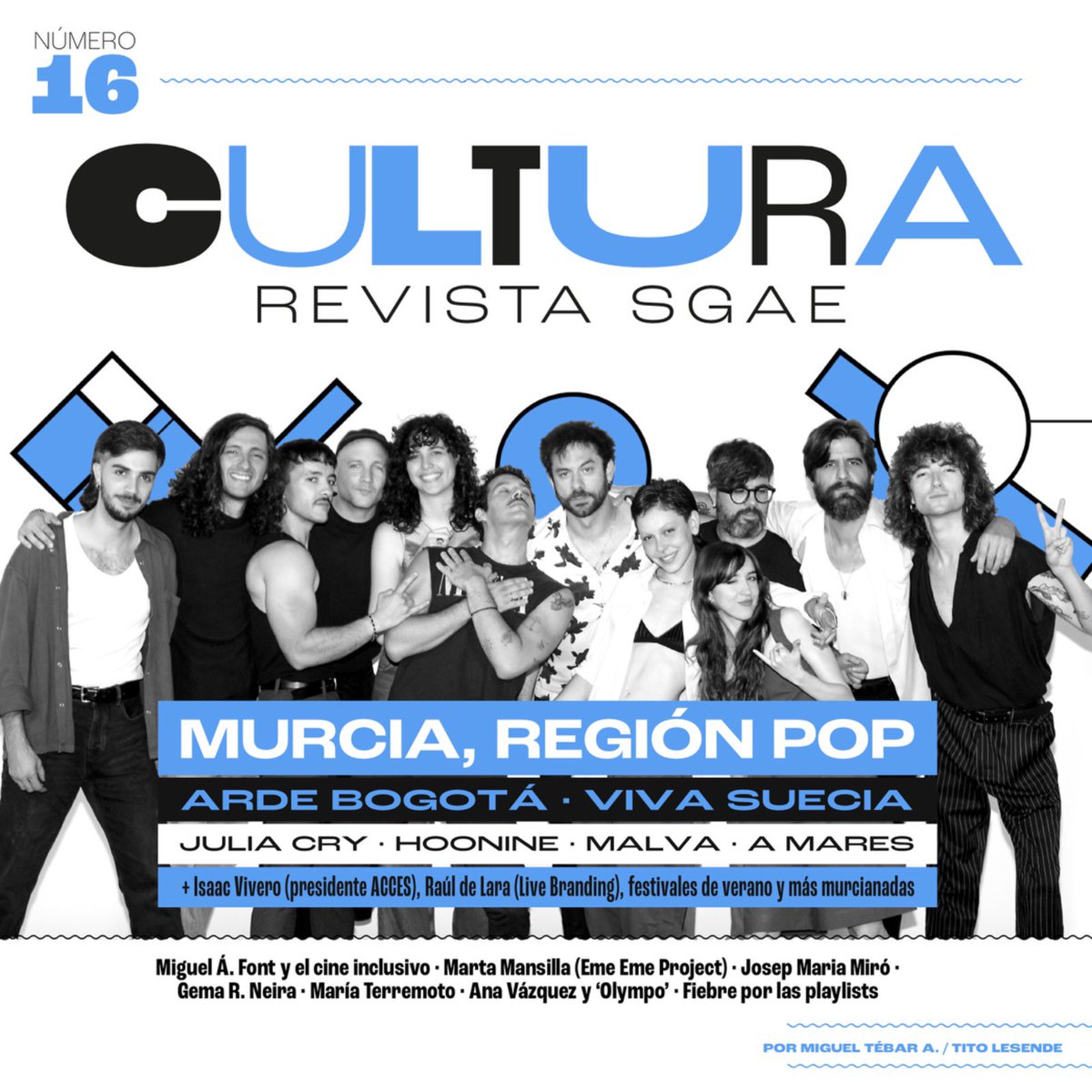 meteoricamusic's tweet photo. Impresionante FANTASÍA de #RevistaCulturaSGAE de @sgaeactualidad !! Reportaje con #JuliaCry @arde_bogota @HOONINE_ @VivaSuecia #Malva y #AMares !! La inagotable cantera musical de la #RegiónDeMurcia en portada!! 👏👏👏🔥🔥🔥 👉 https://t.co/Mhx0ej3WsT https://t.co/wTiYHEV9q7
