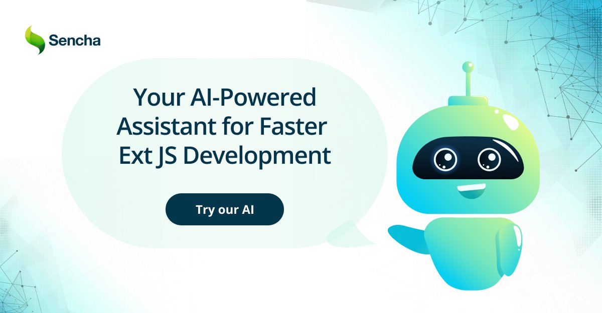 Sencha's tweet image. Meet Sencha AIDA — your AI coding assistant for Ext JS!
Boost speed, cut down dev time & code smarter.
🔗 bit.ly/4lyG70D
#SenchaAIDA #ExtJS #WebDev #AIForDevelopers