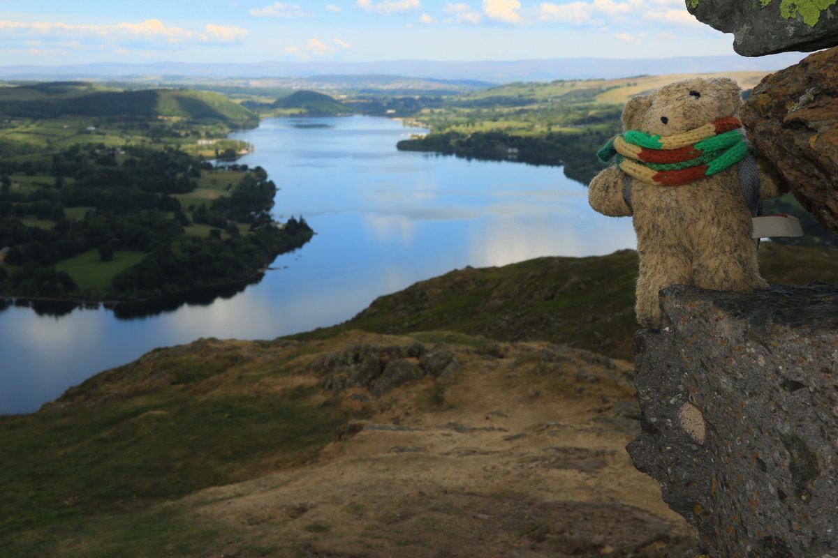 Headed up #HallinFell for the lofty views 😎  #BrodieBear ❤️ it too 🐻 #GetOutside #Outdoors #Walking #Mountains #Explore #LakedistrictNationalPark #LakeDistrict #FellWalking #Ullswater #TheLakes #Cumbria #LakeDistrictUK #LakeDistrictWalks #LakeDistrictHikers #EnglishLakeDistrict