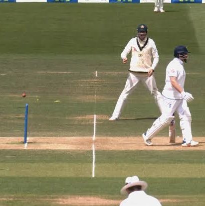 georgieparker's tweet image. To this day, England cricket fans still believe this was not out.