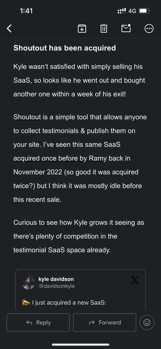 davidsonkyle's tweet image. Cool to be featured in the Tiny Startups newsletter this week. Thanks @RatheeJaisal!