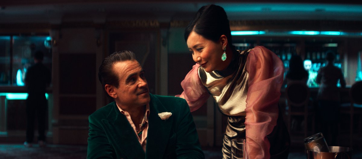 NetflixUK's tweet image. Here is your first look at BALLAD OF A SMALL PLAYER, directed by Edward Berger and starring Colin Farrell, Fala Chen and Tilda Swinton.
Coming to select cinemas in October and on Netflix 29 October.