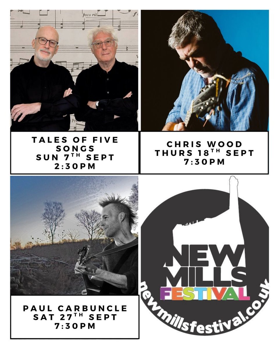 We have some great events coming up in September. All event tickets are on sale now so click on the link for more &amp; tickets.
wegottickets.com/springbankarts/
#springbankarts #newmills #highpeak #derbyshire #events #livemusic #visitnewmills #folkmusic #newmillsfestival