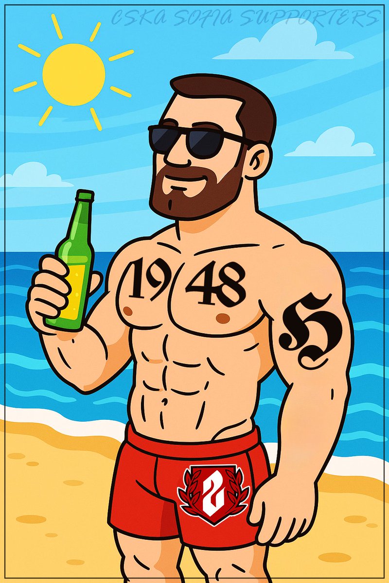 CSKASupporters's tweet photo. 𝐂𝐒𝐊𝐀 𝐎𝐍 𝐕𝐀𝐂𝐀𝐓𝐈𝐎𝐍 ☀️🌊🍻
#CSKA #CSKASofia #SectorG #UltraCSKA #NorthStand #Sofia #Bulgaria #ultras #CSKASupporters #CSKASofiaSupporters #ЦСКА #ЦСКАСофия #СекторГ #УлтраЦСКА #СевернаТрибуна #София #България https://t.co/IurSM0gyoi
