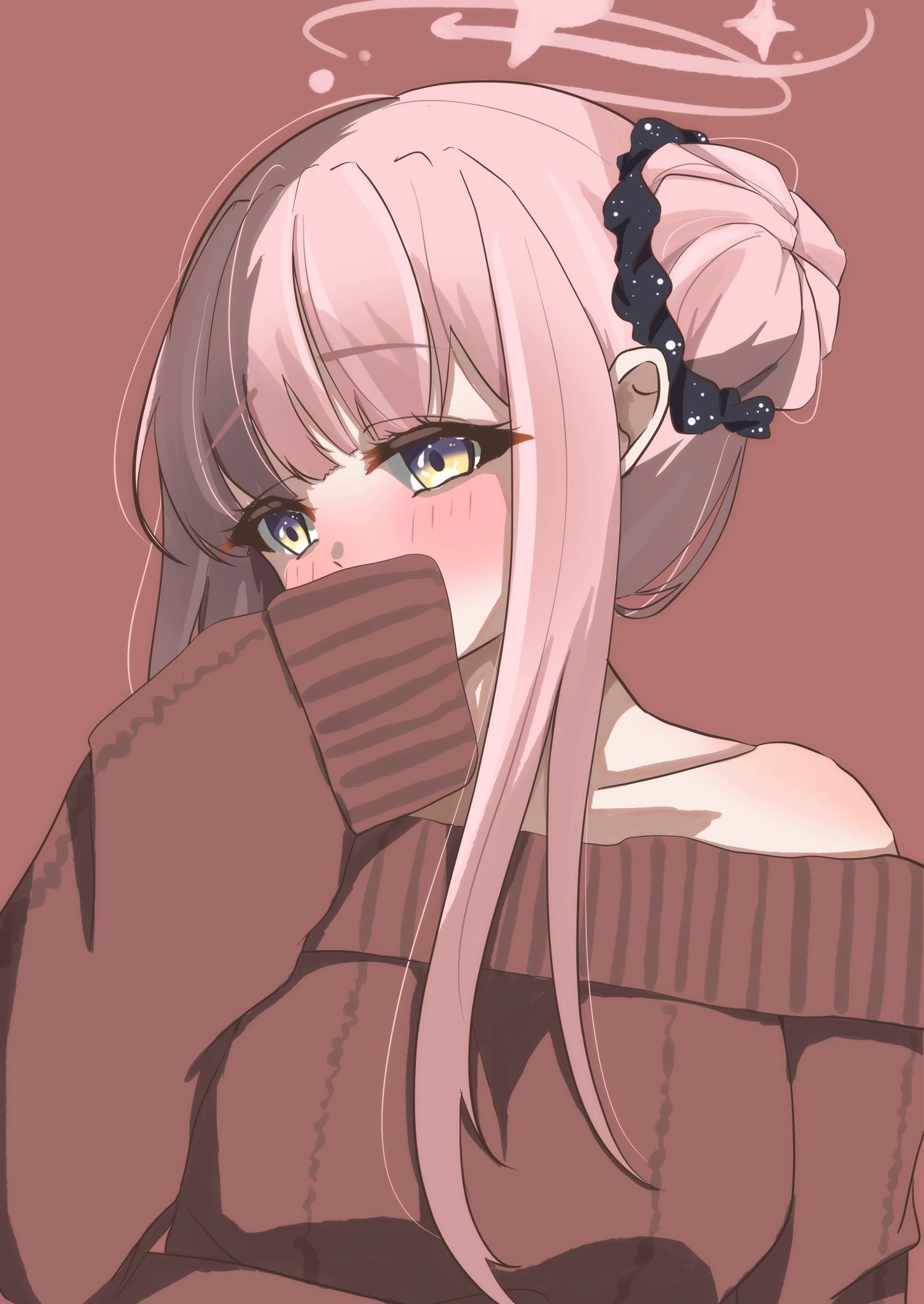 創作【♡ピンクはーと♡】手描きイラスト 下絵付き 創作【ピンクはーと】手描きイラスト 下絵付き