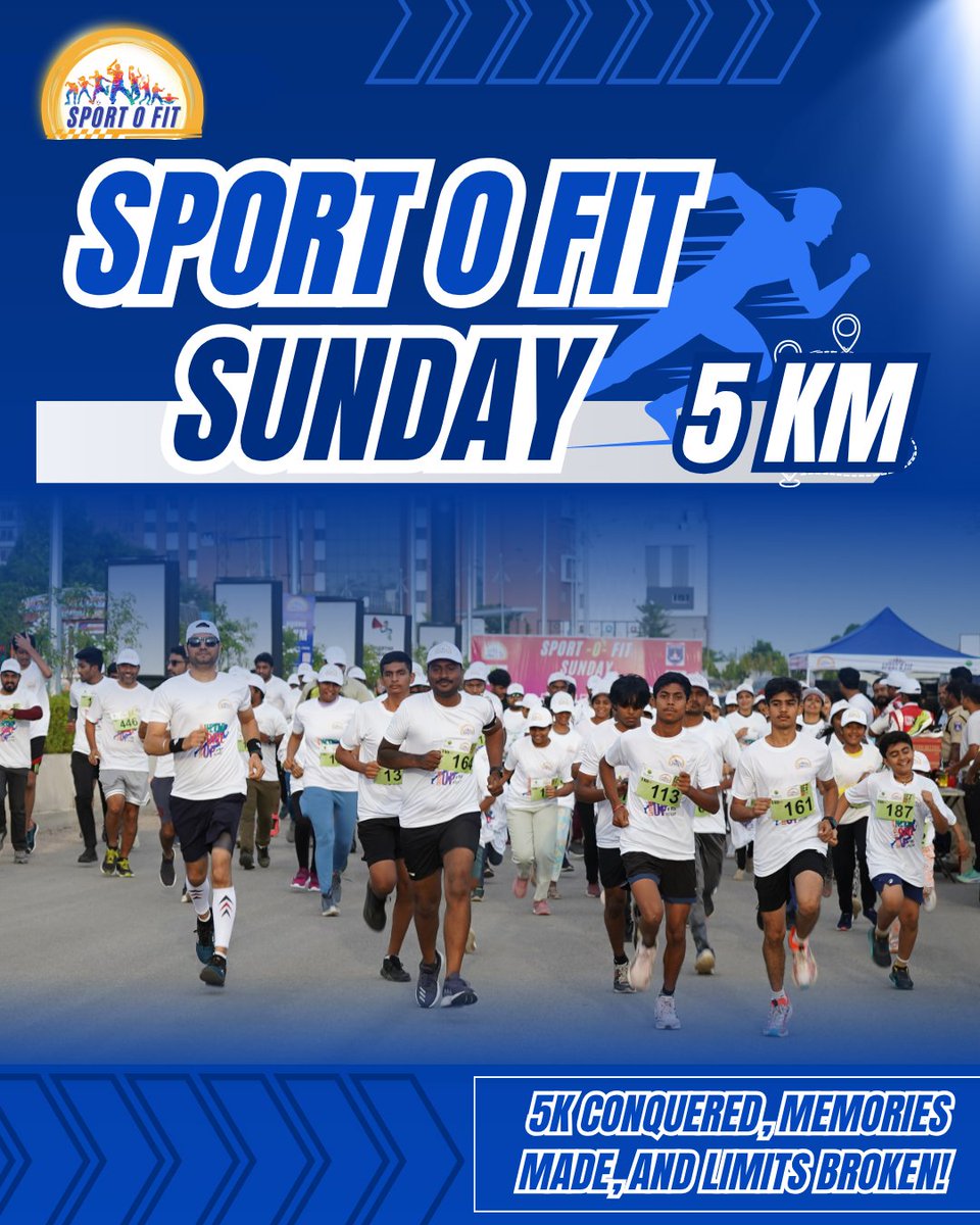 SportofitHyd's tweet image. The 5K run may be over, but the spirit, sweat, and smiles will stay forever. 🏁🔥
#5KRun #SportOFit #RunWithPride #WinnersMindset #StrongerTogether