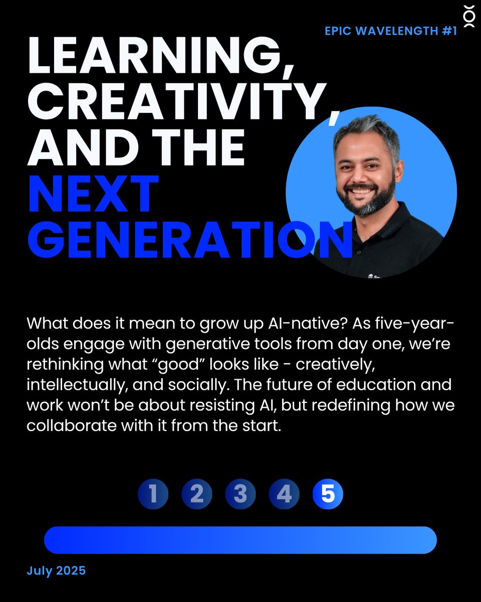 Introducing EPIC Wavelength - a monthly pulse from the frontlines.

This first edition dives into <a href="/rishabhladha/">Rishabh Ladha</a>'s mind: AI’s quiet rewiring, Dyson’s 5,000 prototypes, and the grind of learning.

Comment if you’re thinking about these things as well!