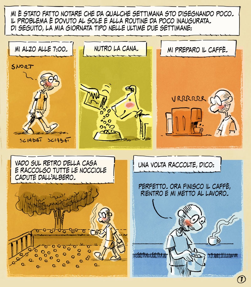 tartaro7's tweet image. Come tutti gli anni il nocciolo gigante dietro casa ha cominciato a far cadere le prime nocciole e la mia produzione settimanale di disegni ha subito un misterioso crollo.
#TartaPazzo #nocciole #GiornateStranamenteBrevi #CaffèFreddi