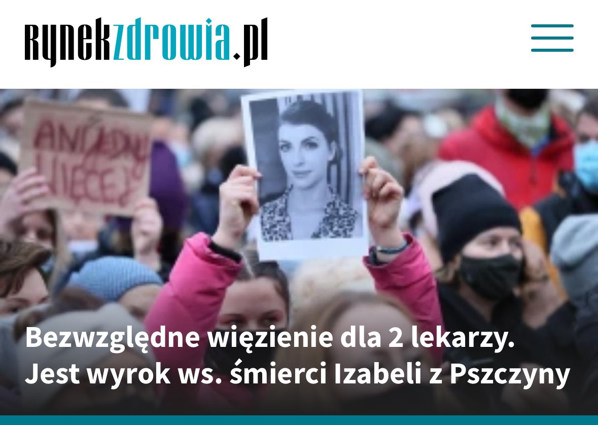 Krzysztof P. winny 1 rok pozbawienia w zawieszeniu na 2 lata, 4 tys. grzywny, przeprosiny, zawieszenie w zawodzie 4 lata
Michał M. winny 1 rok i 3 mies. i zakaz wykon zawodu na 6 lat.
Andrzej P. winny 1 rok i 6 mies. i zakaz wykon zawodu 6 lat.