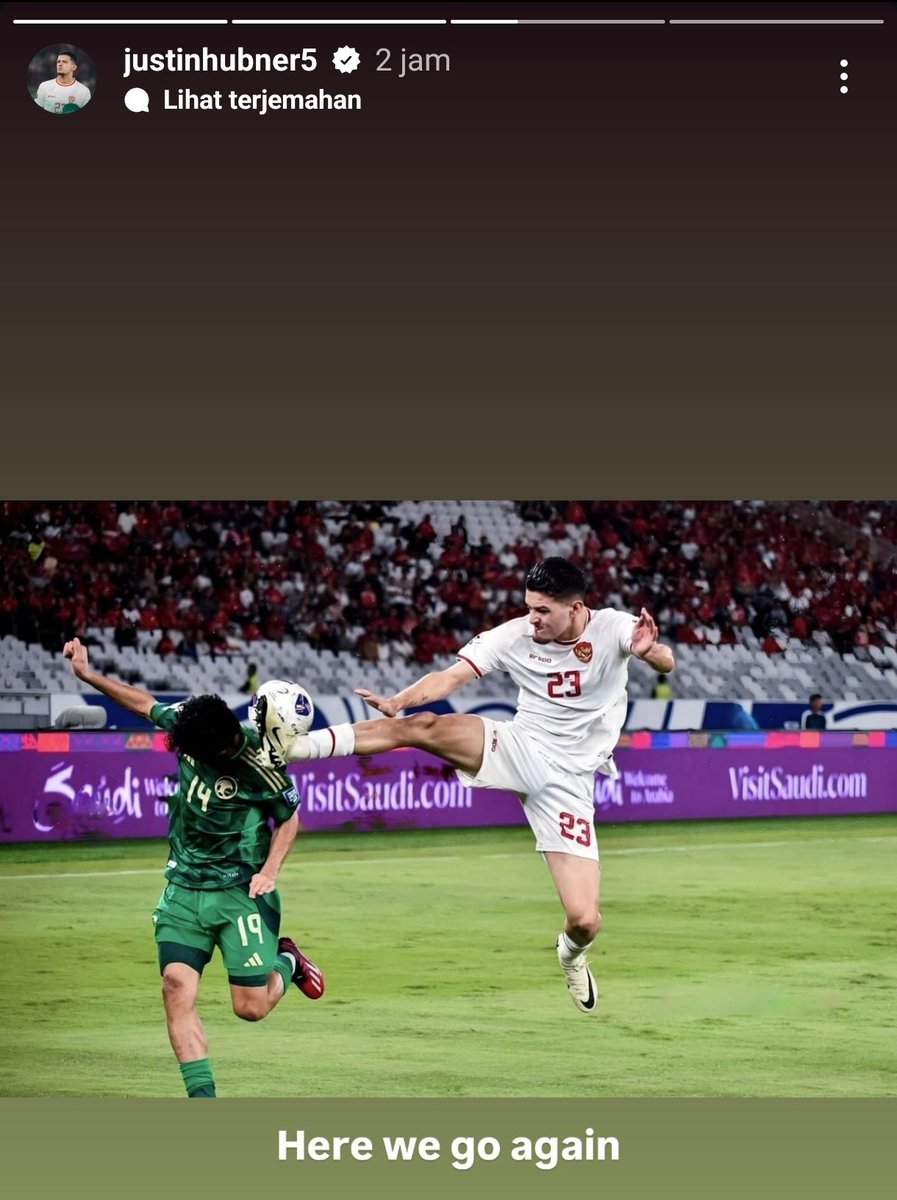 Instastory Justin Hubner