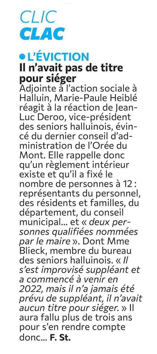 DESMETFABIEN's tweet photo. 😠 L’éviction de Jean-Luc Deroo du conseil de l’Orée du Mont est une manœuvre politique lamentable.
Un homme apprécié de tous, engagé, écarté pour des raisons de règlement… après 3 ans de silence ?
Soutien total à lui. Halluin mérite mieux. #Halluin #Respect #Solidarité https://t.co/boB5gh4QSH