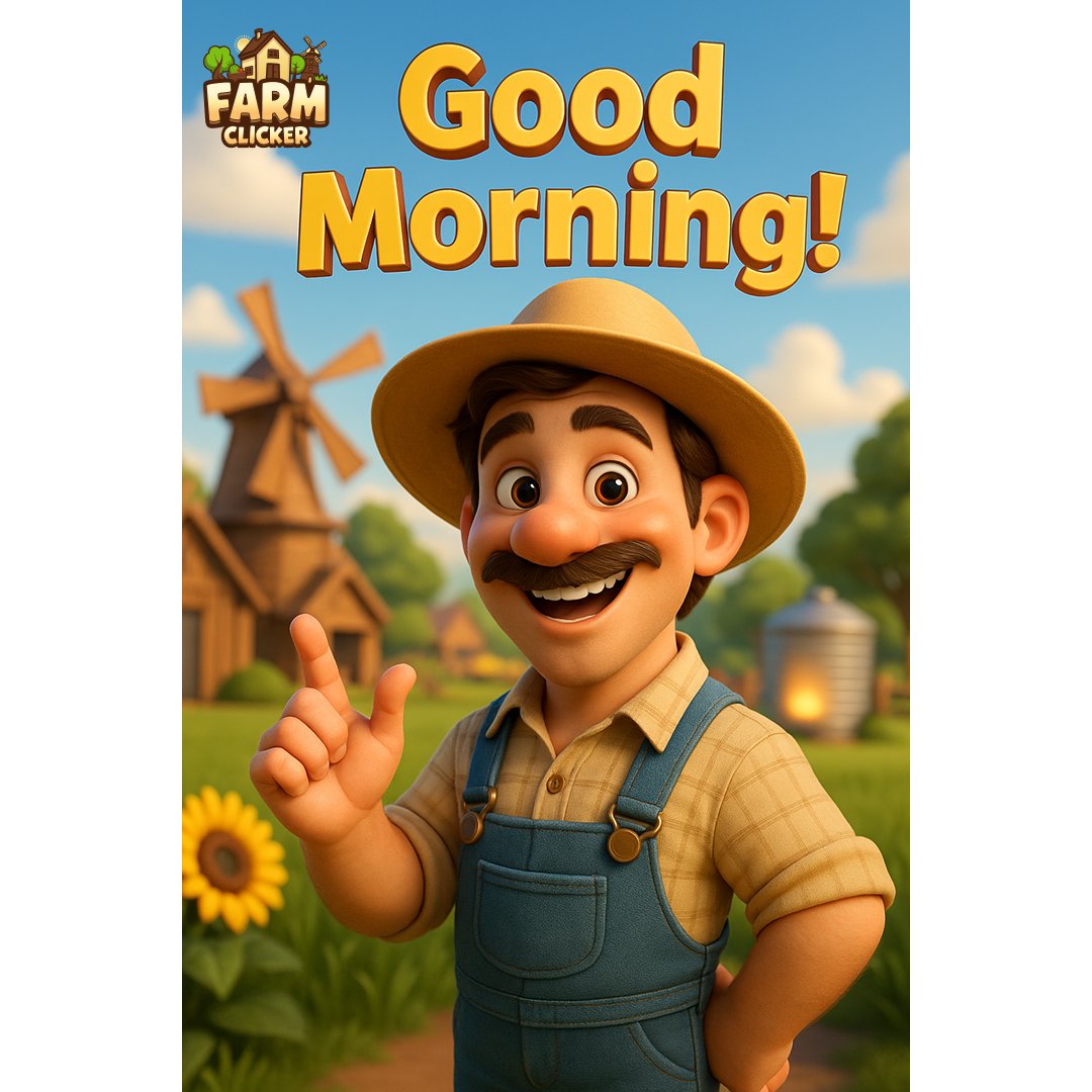 🌞 Rise &amp; Click, Farmers! 🌾

It’s THURSDAY the perfect day to turn sweat into $CLKR! 💦💰
🎬 Watch an ad → 📈 Instant +15 min boost
💧 Water Tank = Free clicks 💥
🎡 Watermill spin = Surprise rewards! 🎁

🧠 Pro Tip: Use your boosts during harvest time for max gain! 🔥🌽
💬