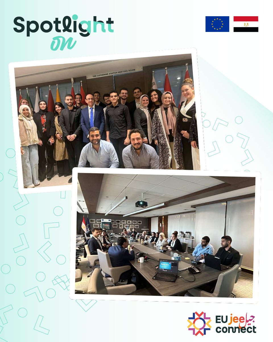 euneighbours's tweet image. Young voices in 🇪🇬 are powering a sustainable future!
Thanks to EU Jeel Connectors Eslam, Yara , & Moustafa for sparking energy dialogues & launching the 1st Wavemakers Club in El Obour! @EUinEgypt @EU4MENAGulf #EU4Youth
More #EUJeelConnect activities south.euneighbours.eu/news/?eu_jeel_…