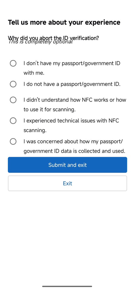 BESTHAOGE's tweet photo. @LinkedIn  what is your problem? why can't people without NFC international passport be able to verify? why no options for other alternative? 
what happened to the work email verification?
What happened to Educational email verification? and others.
Is Persona qualified for this? https://t.co/mA9PxViPnd