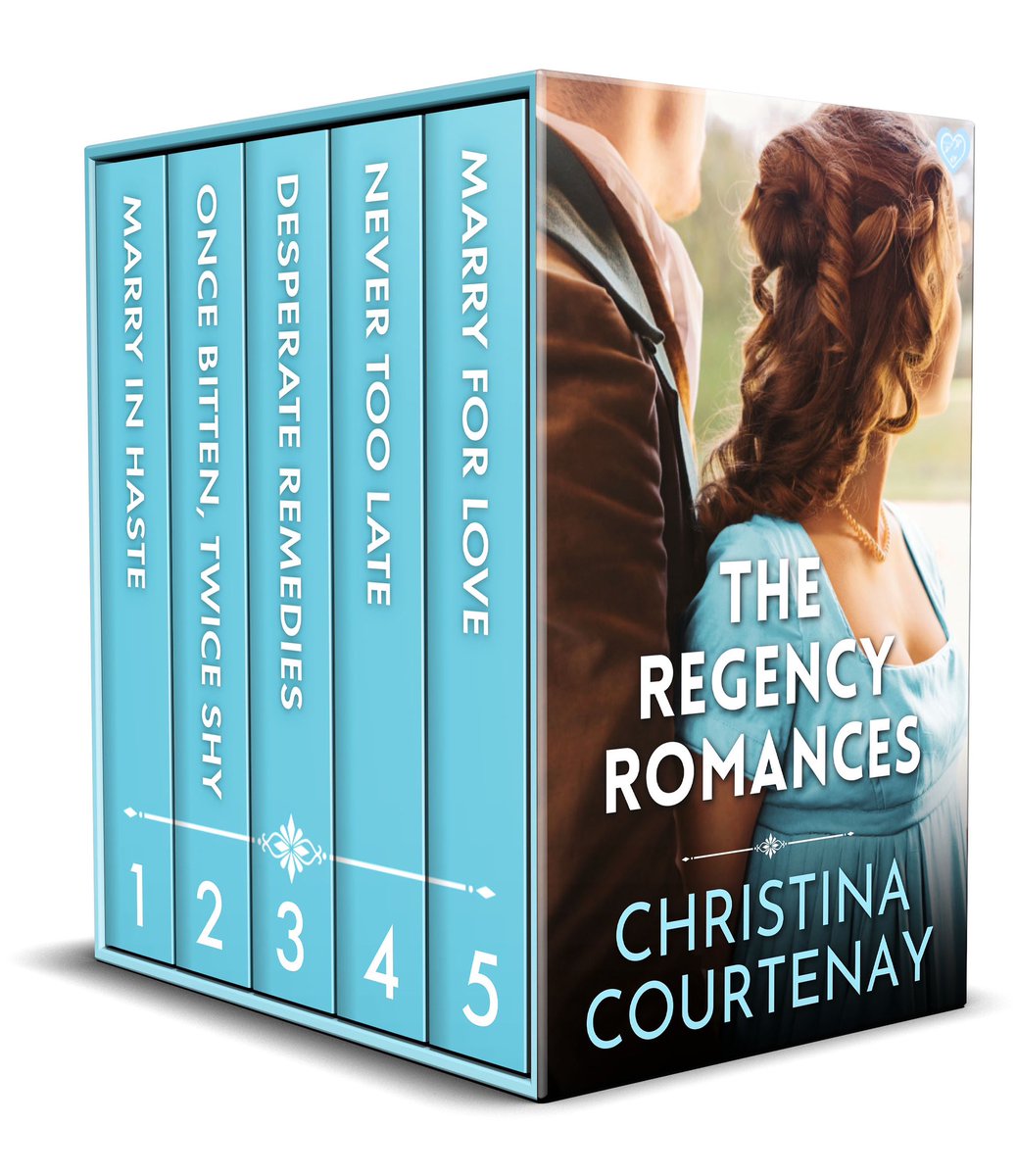 If you’re a fan of sweet #RegencyRomance my Regency novellas have been collected into a box set and given a lovely revamped cover. The entire set (five novellas) is currently priced at only 99p/c – a definite bargain!
 
amazon.com/Regency-Romanc…