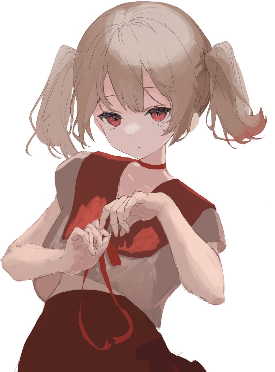 つり目ツインテかわいい♥️  #イラスト