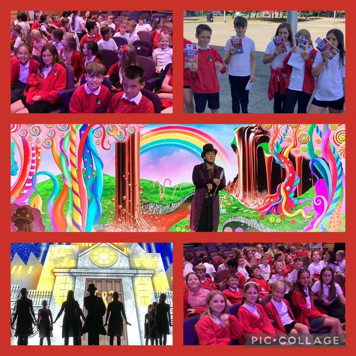 Springfield_Pri's tweet image. Years 4, 5 and a few year 6s had a great time yesterday afternoon at Tollbar’s fabulous production of Charlie and the Chocolate Factory.  The children were even given a book! #springfieldwholeschool #springfieldPD