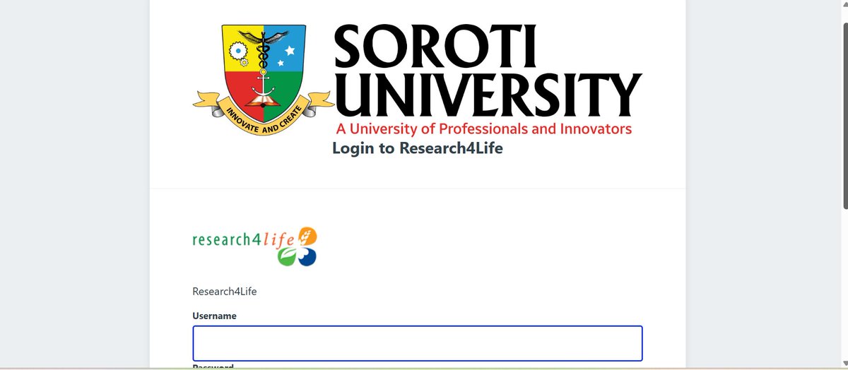 Sunlibdept's tweet image. Happy to announce that the R4L SSO login for Soroti University has been configured and up and running😊
Our users can now access the R4L platform using their University emails and password, all thanks to Mr @nixon_kamugisha ,our systems admin and the @RENU_256 team