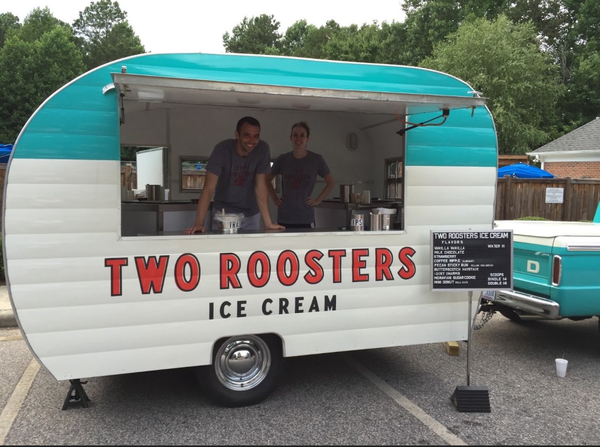🐓 🐓 @Two_Roosters Ice Cream, which has six brick-and-mortar stores in the Triangle, is celebrating its 10-year anniversary this week
