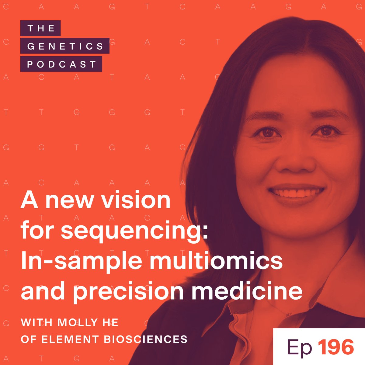 sanogenetics's tweet image. 🎙️Tune in to Episode 196 of #TheGeneticsPodcast 🚀
This week, we’re joined by Molly He, CEO and co-founder of Element Biosciences. Listen in to hear about the current landscape of sequencing technologies, the advantages and technical overview of @ElemBio's powerful sequencing…