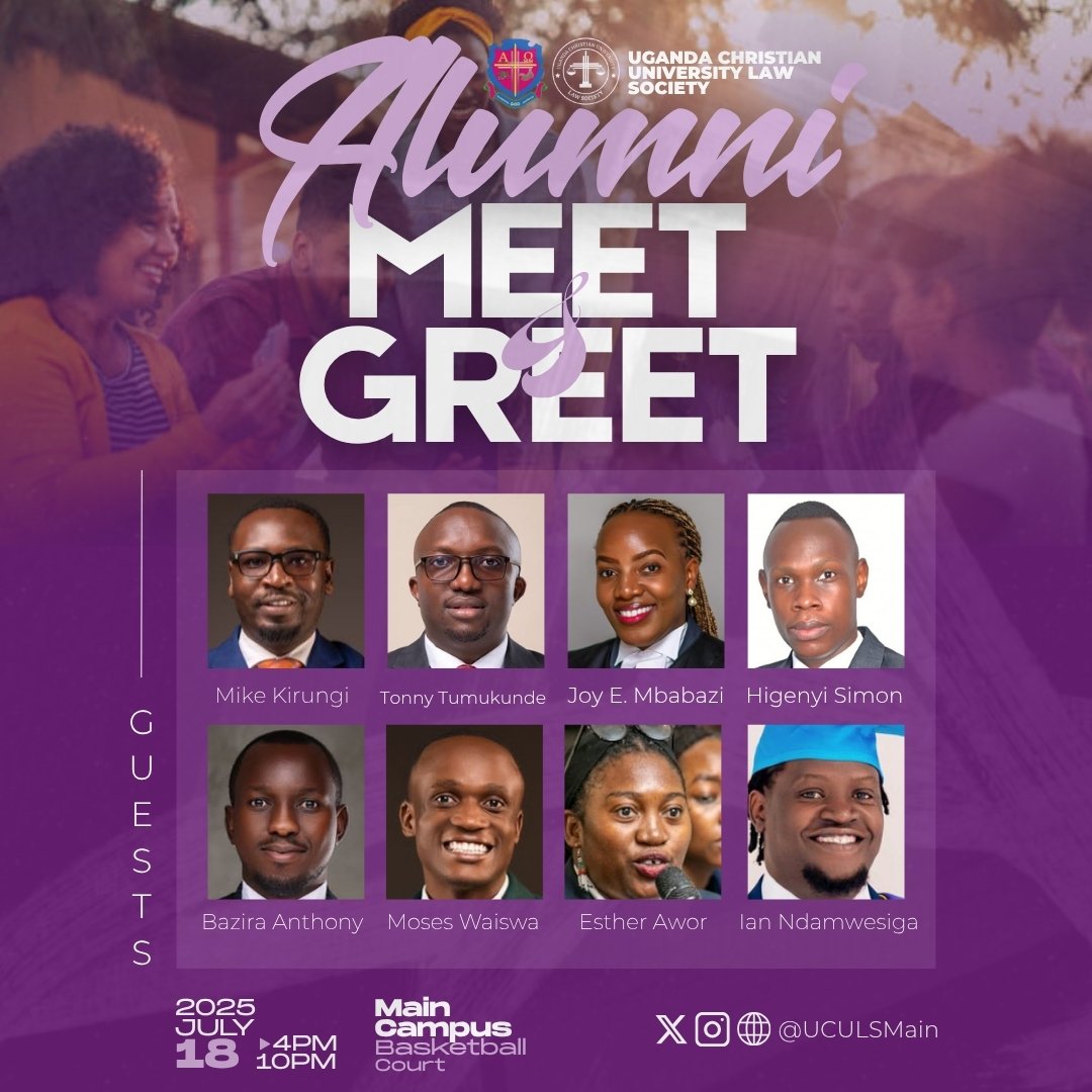 UCU Law Society (@uculsmain) on Twitter photo ๐ฅWe are FULLY Activated for Tomorrow's Interactions.
We surely can't wait to host you all <a href="/UCUniversity/">Uganda Christian University (Official)</a>, 4-10pm, we have a line up of Alumni both practicing in the Legal Realm and recently Graduated.
JOIN US!! ๐ฅWe are FULLY Activated for Tomorrow's Interactions.
We surely can't wait to host you all <a href="/UCUniversity/">Uganda Christian University (Official)</a>, 4-10pm, we have a line up of Alumni both practicing in the Legal Realm and recently Graduated.
JOIN US!!