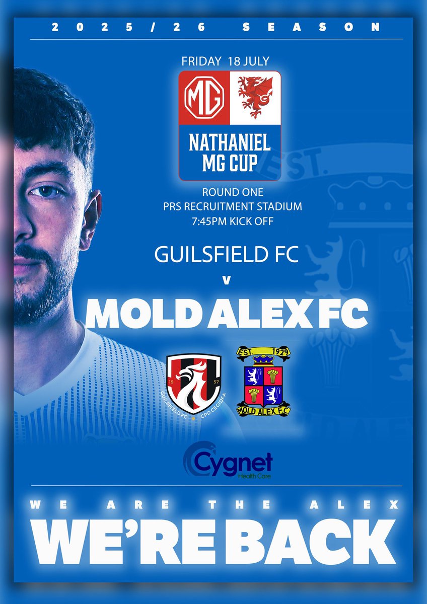 Mold Alex FC (@moldalexfc1929) on Twitter photo Who else is excited??
It’s back tomorrow night. The Alex hit the road to face <a href="/GUILS1957/">CPD Guilsfield FC</a> in the cup.
📅 Fri 18 July
🏆 Nathaniel MG Cup – Round 1
📍 PRS Recruitment Stadium
🕗 KO 7:45pm
WE ARE THE ALEX. WE’RE BACK!
💙 #MoldAlexandra #NathanielMGCup #WelshFootball
#upthealex Who else is excited??
It’s back tomorrow night. The Alex hit the road to face <a href="/GUILS1957/">CPD Guilsfield FC</a> in the cup.
📅 Fri 18 July
🏆 Nathaniel MG Cup – Round 1
📍 PRS Recruitment Stadium
🕗 KO 7:45pm
WE ARE THE ALEX. WE’RE BACK!
💙 #MoldAlexandra #NathanielMGCup #WelshFootball
#upthealex