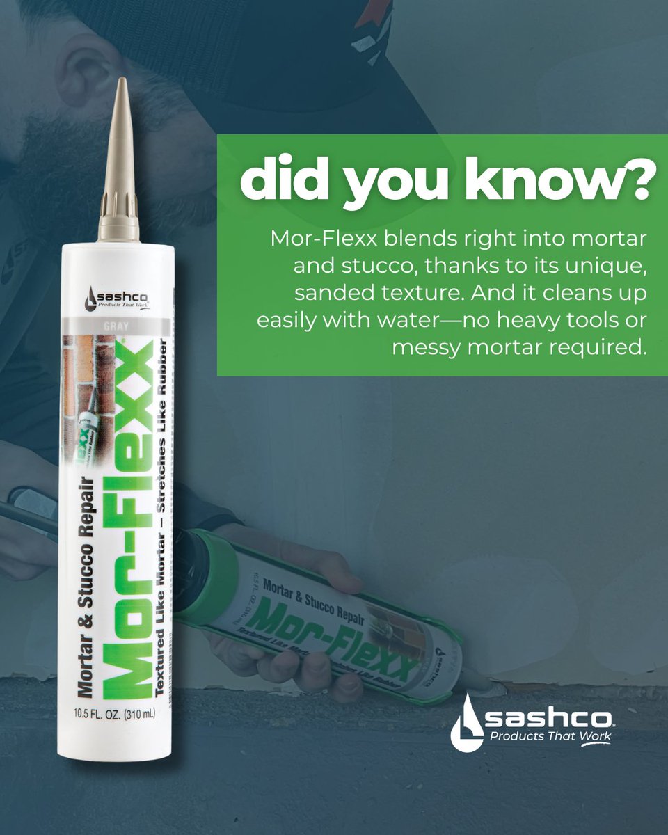 Mor-Flexx seals cracks without standing out.

#MorFlexx #CrackRepair #Masonry #Stucco