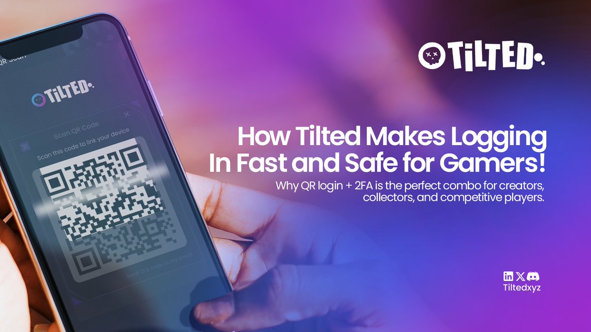 tiltedxyz's tweet image. 🕹️ Did you miss this?

Tilted just dropped a major upgrade for anyone who hates typing passwords.

Their new QR login + mobile 2FA system makes logging in as fast as a flick shot—and just as secure.

No more fuss. No more risk. Just scan and go.
Catch up on the full breakdown…