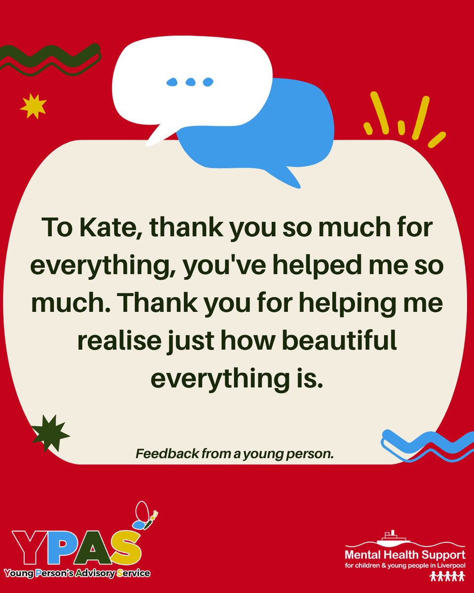 YPASLiverpool's tweet image. Feedback shared📣💬 If you would like to share your feedback or to access YPAS services follow the link in our bio.
@LivCYPMHealth
#YoungPeople #Merseyside #MentalHealth #Support #Feedback