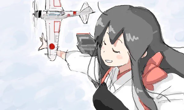 #見た人も無言で零戦をあげる