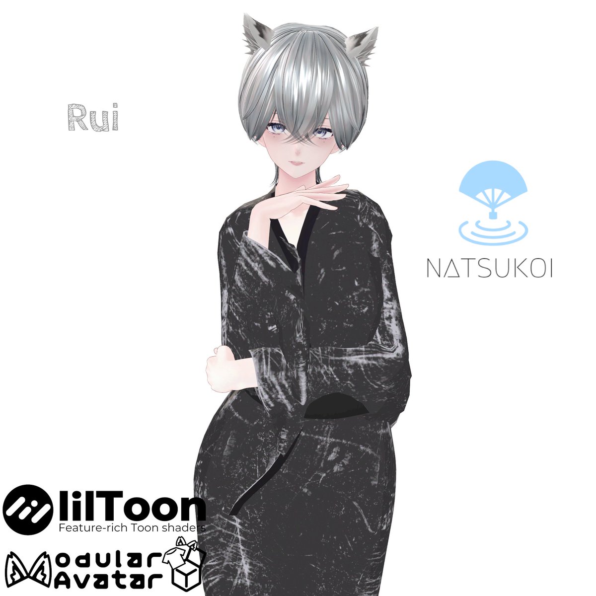 DRUM_OFF_'s tweet image. 夏恋-natsukoi-［#DRUM_OFF_］

累惟-Rui-追加対応しました🖤
drumoff.booth.pm/items/7168100 
#VRChat #Rui3D