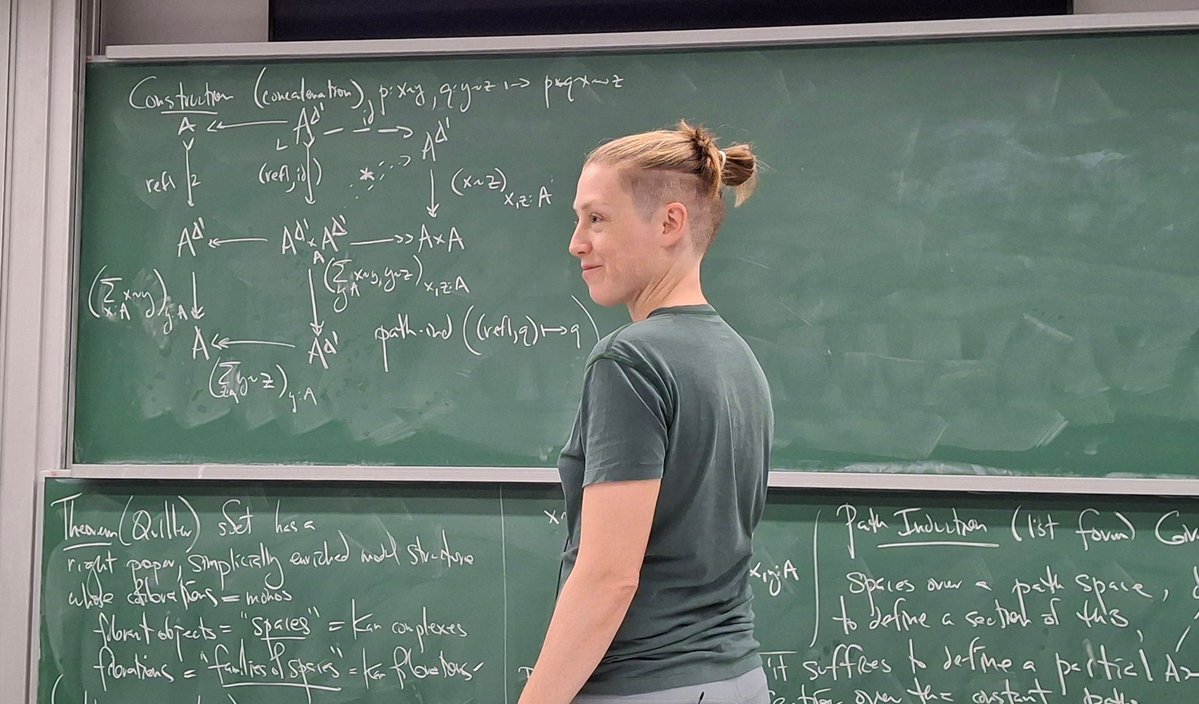 LondMathSoc's tweet image. 🗞️ The dust may be settling but we are still on a high from the epic 2025 Hardy Lectureship tour undertaken by @emilyriehl.
You can read a report by Dr John Harvey of the Cardiff event here ➡️ cardiff.ac.uk/news/view/2924…
