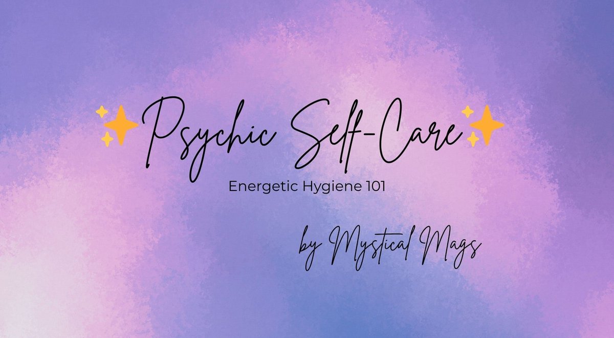 Welcome to Energetic Hygiene 101, your go-to guide for staying clear, grounded and high-vibe, even when the world feels like it’s in retrograde…

Read the blog by Mystical Mags here:
wp.me/p7bYcW-2Jx

#blogpost #newblog #psychic #psychicselfcare #energy #energyhygiene