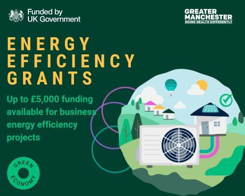 🌟 Calling all Greater Manchester SMEs!  

🌿 Cut energy bills, boost sustainability, and save money with the Energy Efficiency Grant!  

💡 Up to £5,000 available for eligible projects.  

Apply now: greeneconomy.co.uk/business-suppo… 

#SustainableBusiness #GrantFunding