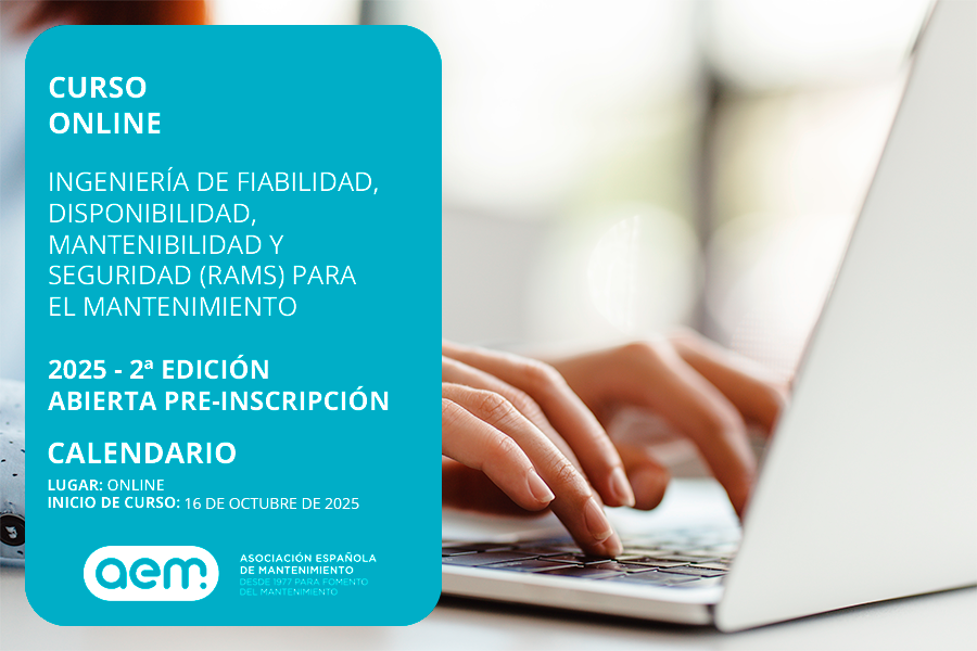 🛠️ Curso online: Ingeniería RAMS. 
Comienza 16 oct 2025 — 135 h. 
🎯 5 % de descuento si te inscribes antes del 31/07. Detalles e inscripción: aem.es/agenda/ingenie…