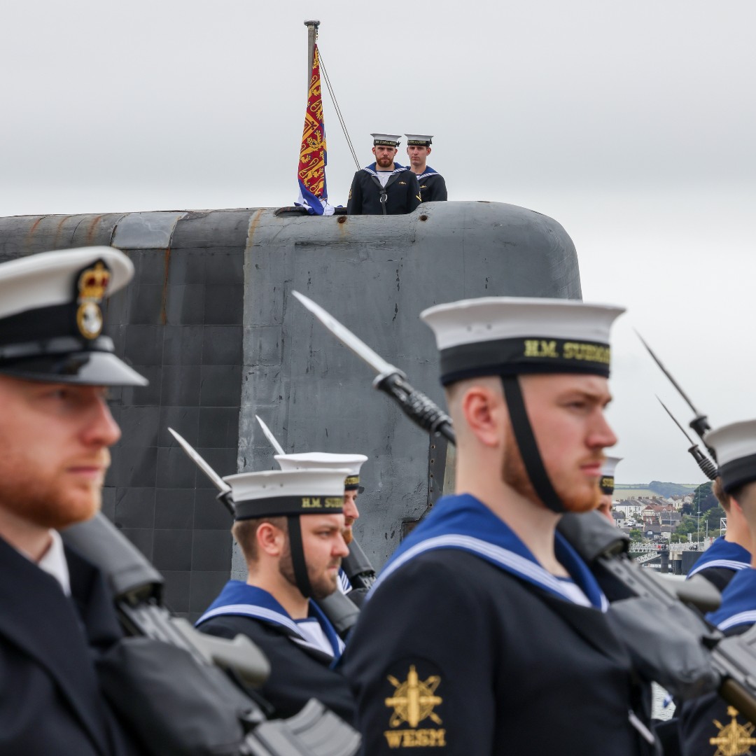 RNRMC's tweet image. Her Majesty The Queen was appointed Vice Admiral of the United Kingdom.
It also marked Astute’s End of Commission after 12+ years at sea.
RNRMC supported a day of reunion and reflection for over 400 families and personnel.
#HMSAstute #RoyalNavy #HMQueen #ViceAdmiral #RNRMC