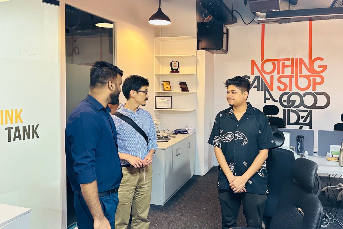 RiseupLabs's tweet photo. We were honored to welcome our Japanese client to Riseup Labs today. 🇯🇵🤝🇧🇩

Exciting discussions on a brand‑new project, a warm exchange of ideas, and a delightful office tour — here’s to building something amazing together!

#RiseupLabs #ClientVisit #BangladeshJapan https://t.co/m1WUlpie2S