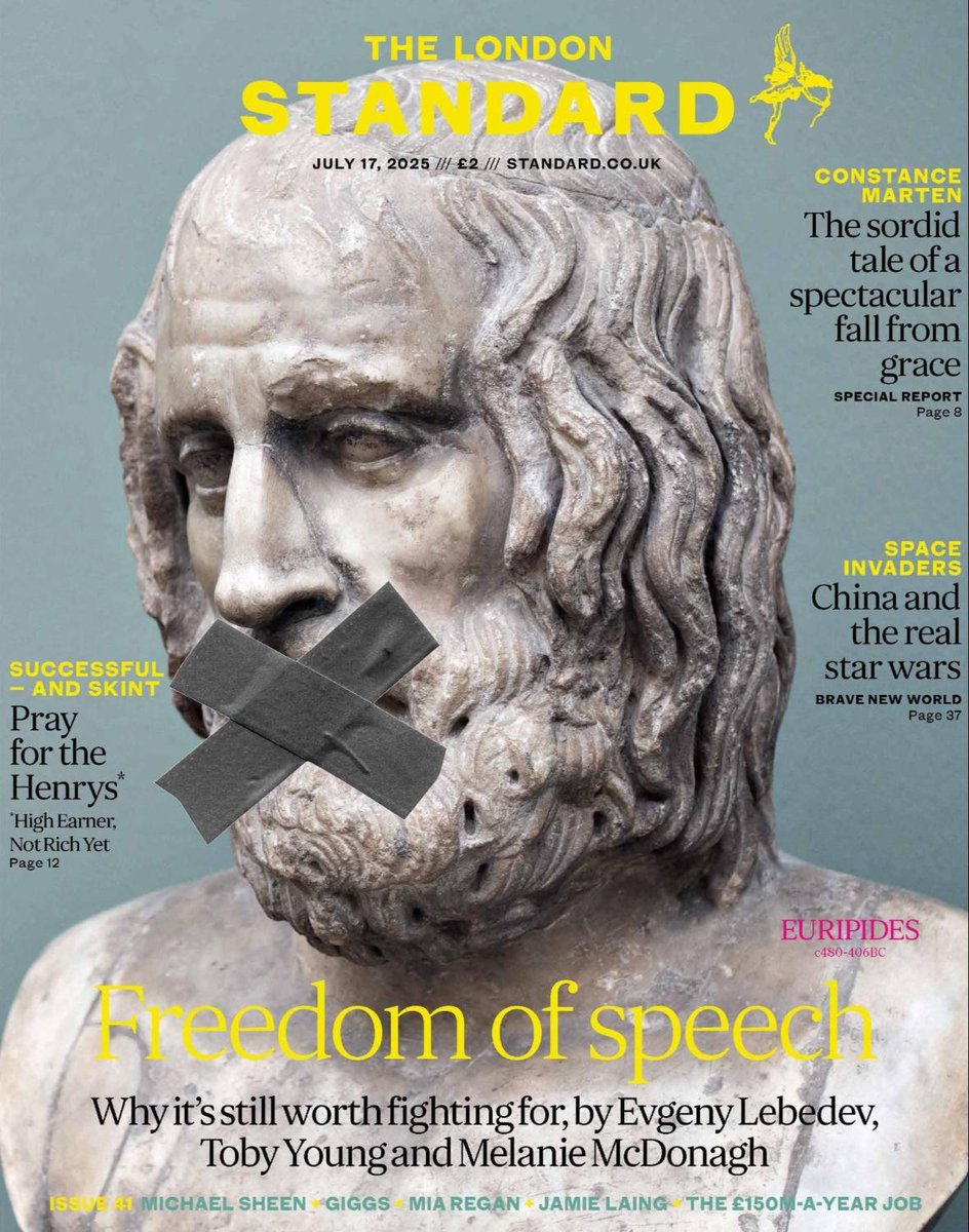 theLDNstandard's tweet image. ‘Free speech is increasingly under threat – we must turn the tide’
In this week's #TheLondonStandard, our writers share their thoughts on the importance of the right to articulate their opinions
Pick up your free copy of the paper today and tomorrow 🗞