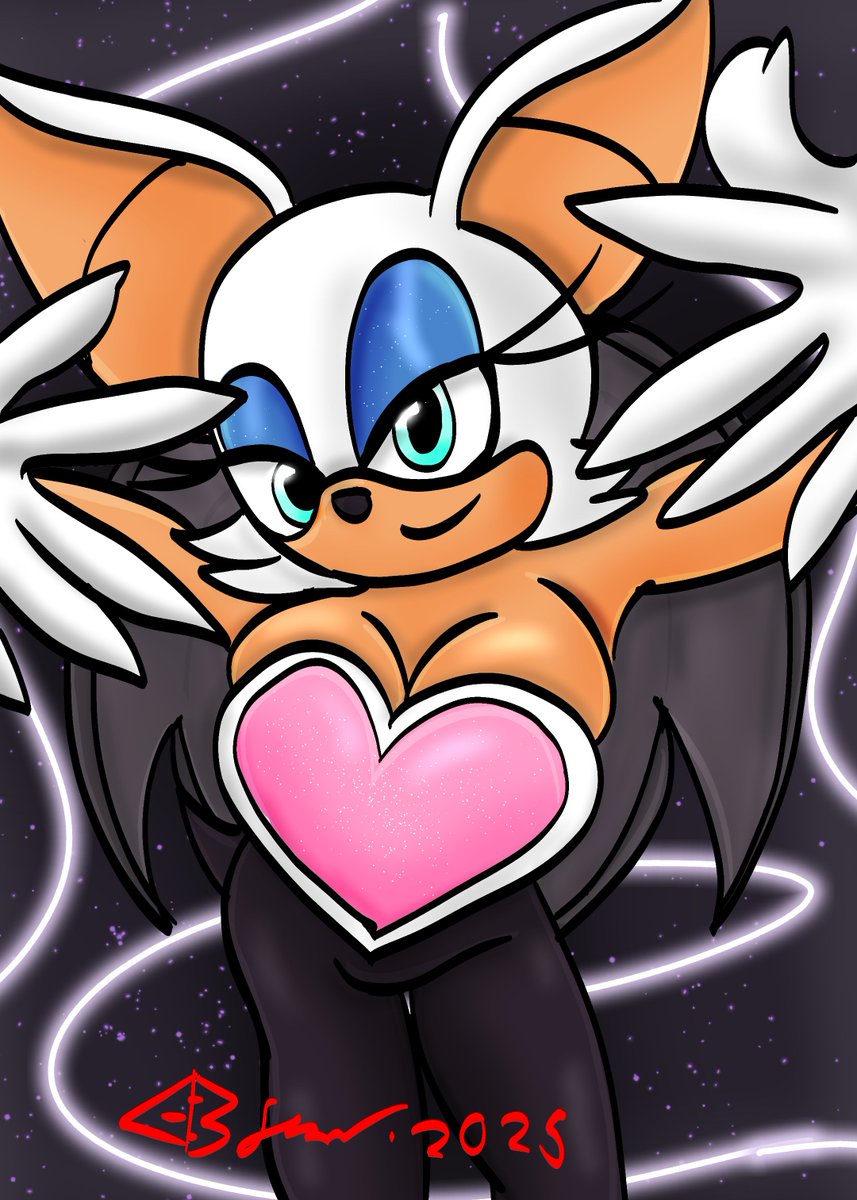 LordCrossburn's tweet image. Rouge the Bat

#RougeTheBat #SonicTheHedgehog #sega #furry #fanart #videogames #boobs #female #bat
