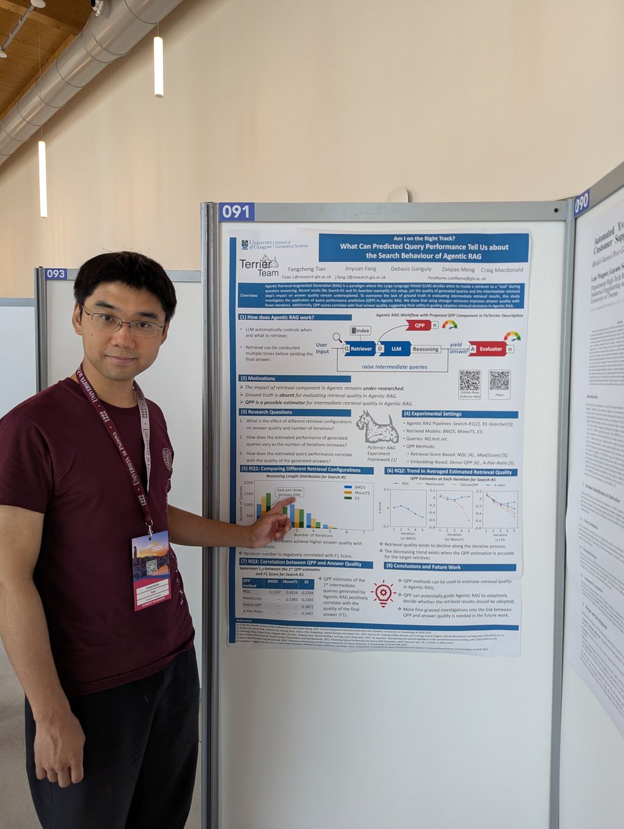 andreas_chari's tweet image. Go to stall 091 if you want to check out the poster of this @ir_glasgow work by @DanielTian97 called "Am I on the Right Track?" #SIGIR2025 (done w/t @JinyuanF, @debforit, @mengzaiqiao and @craig_macdonald)