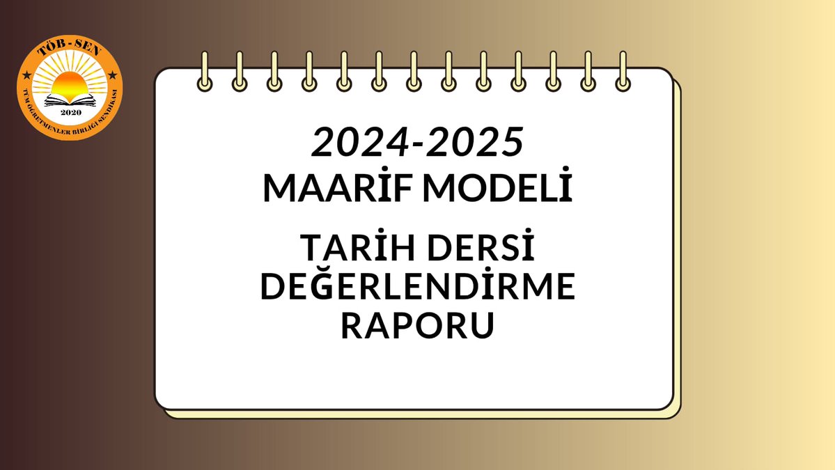 sendikatobsen's tweet image. TÖBSEN olarak "maarif modeli" ile ilgili raporlarımızı oluşturduk. Hazırladığımız bu raporda, yeni müfredatta tarih dersine yönelik değişiklikleri, eksiklikleri ve önerilerimizi sizlerle paylaşıyoruz. Bilimsel, eleştirel ve çocuklarımızın yararını önceleyen bir eğitim için…