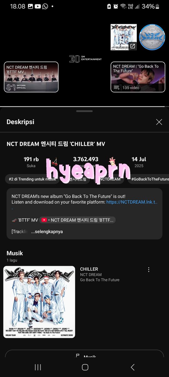 ryn ๐ห.แกฃ๐ญฉ (@hyeaprn) on Twitter photo STREAMING PARTY (โ โโ โฝโ โโ )
NCT DREAM ์์ํฐ ๋๋ฆผ โCHILLERโ MV
โก๏ธ youtu.be/F0veX7ix4x4?siโฆ
DON'T BREAK THE CHAIN !!!
๐ Random tags : <a href="/kthnjmluv/">โฟ</a> <a href="/jnleehcc_/">aas โญ</a> <a href="/jenocfuture/">โ๐ oi | Bismillah nonton TDS4๐๐</a>
CHILLDREAM TO THE FUTURE
#7DREAMthatCHILLER
#NCTDREAM_CHILLER
#7๋๋ฆผ์_7iller๋ณด๋ฌ_BTTF STREAMING PARTY (โ โโ โฝโ โโ )
NCT DREAM ์์ํฐ ๋๋ฆผ โCHILLERโ MV
โก๏ธ youtu.be/F0veX7ix4x4?siโฆ
DON'T BREAK THE CHAIN !!!
๐ Random tags : <a href="/kthnjmluv/">โฟ</a> <a href="/jnleehcc_/">aas โญ</a> <a href="/jenocfuture/">โ๐ oi | Bismillah nonton TDS4๐๐</a>
CHILLDREAM TO THE FUTURE
#7DREAMthatCHILLER
#NCTDREAM_CHILLER
#7๋๋ฆผ์_7iller๋ณด๋ฌ_BTTF