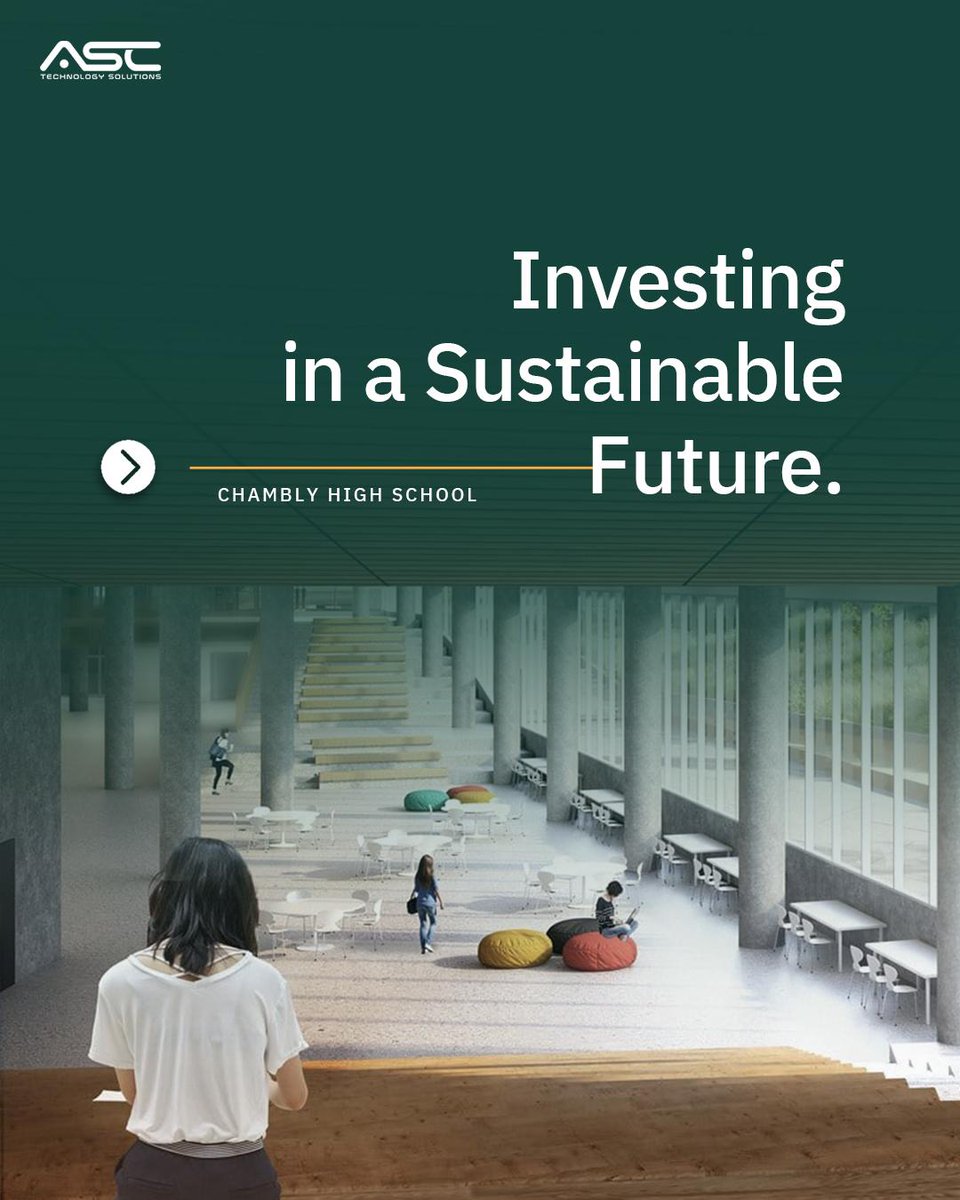 AscLimited's tweet image. At Chambly High School, ASC Techno is ensuring a greener tomorrow with energy-efficient windows, solar panels, and eco-friendly materials. Every detail counts towards creating a better, more sustainable learning environment.

#ASCtechno #SustainabilityInDesign