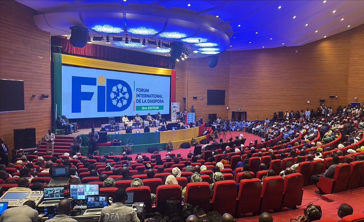 IOMROWCA's tweet image. Ouverture ce matin à #Bamako du 1er Forum International de la Diaspora.

Sous le thème « Enjeux et défis pour une diaspora au cœur du développement économique national », c&apos;est un espace d&apos;action où les talents de la #diaspora s&apos;engagent pour un développement porté par tous.