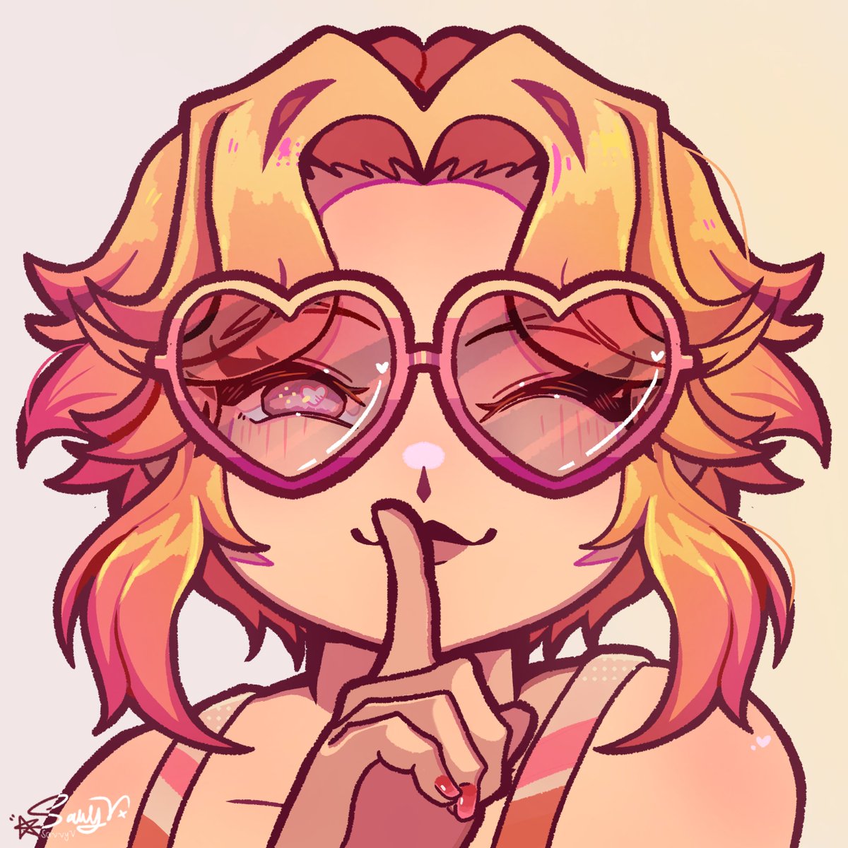 HeyVeeeeee's tweet image. ‧₊ ̊ 🧡✩ ₊ ̊ 🩷⊹♡🧡
character owned by : @kahellelikha
#artfight2025 #artfight