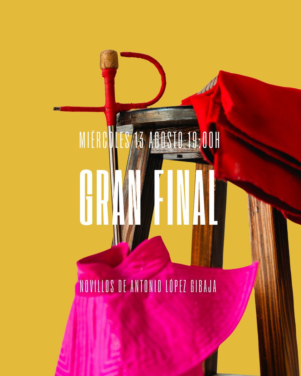 📢 Última hora: actualizamos los carteles del XVIII Certamen Internacional de Escuelas Taurinas La Malagueta.

Cambios en la corrida del lunes 11 de agosto. 
Consulta todos los detalles.

#LaMalagueta2025 #EscuelasTaurinas